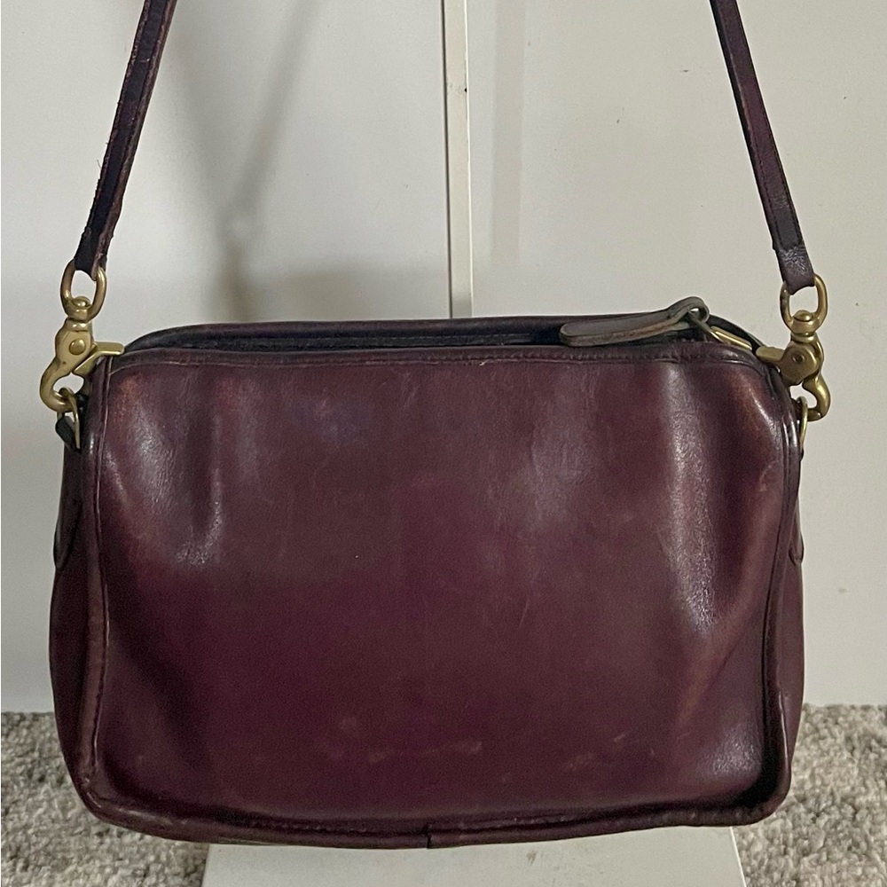 RARE Coach Vintage Oxblood Saddle Leather Crossbody